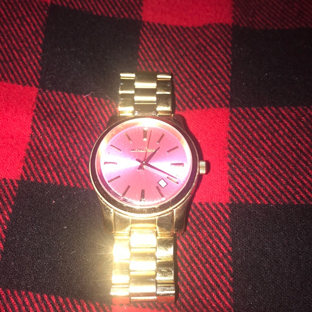 Michael Kors watch pink face